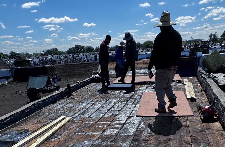 Major Flat Roof Replacement and Porch Rebuild in Grays Ferry, Philadelphia project photo 4