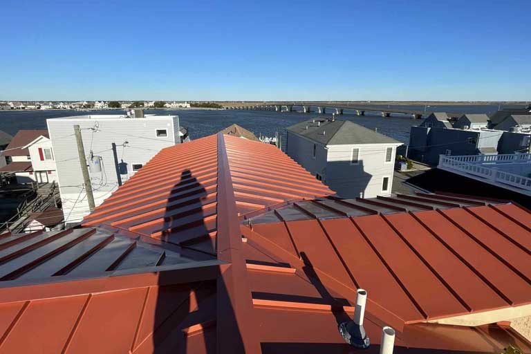 From Terracotta Tile to Metal: A Coastal Roof Transformation in Longport, NJ