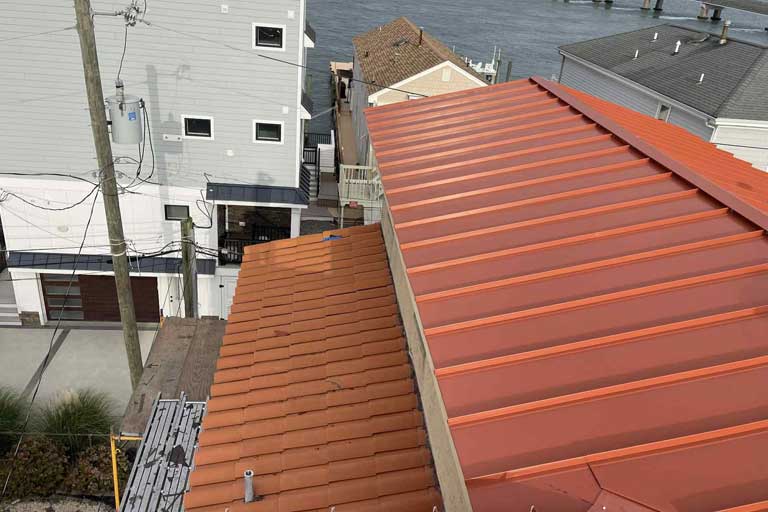 From Terracotta Tile to Metal: A Coastal Roof Transformation in Longport, NJ project photo 6