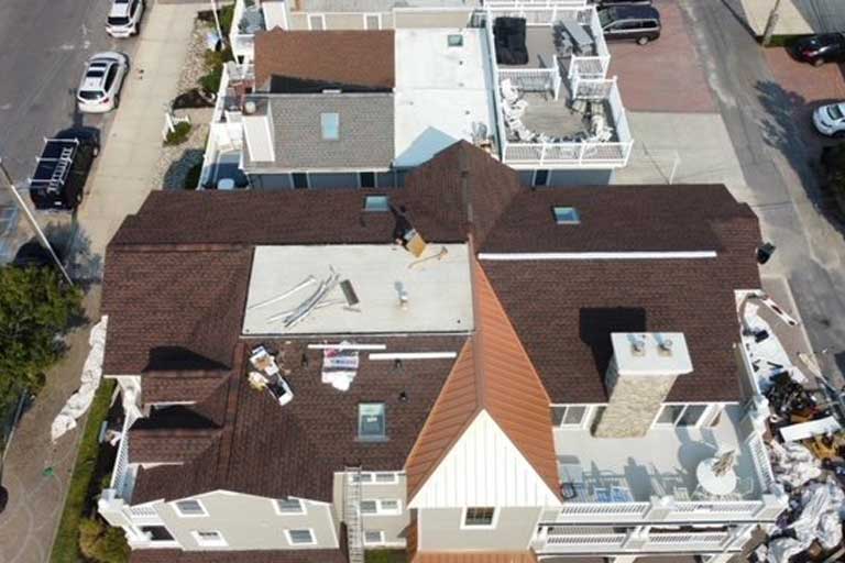 Multi-Surface Roof Installation for an Ocean City, New Jersey Shore Home
