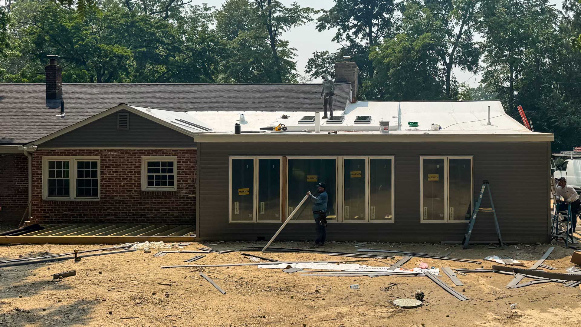 TPO Roofing, Siding and Marvin Window Installation in Glenside, PA project photo 5
